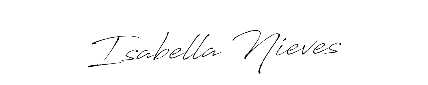 Here are the top 10 professional signature styles for the name Isabella Nieves. These are the best autograph styles you can use for your name. Isabella Nieves signature style 6 images and pictures png