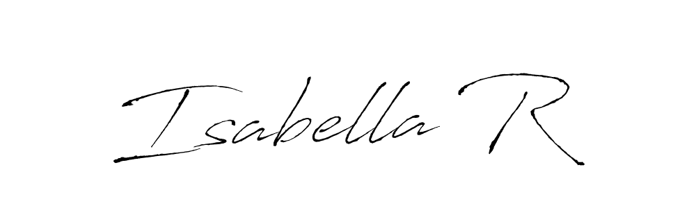 Make a beautiful signature design for name Isabella R. With this signature (Antro_Vectra) style, you can create a handwritten signature for free. Isabella R signature style 6 images and pictures png