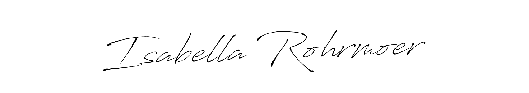 Use a signature maker to create a handwritten signature online. With this signature software, you can design (Antro_Vectra) your own signature for name Isabella Rohrmoer. Isabella Rohrmoer signature style 6 images and pictures png