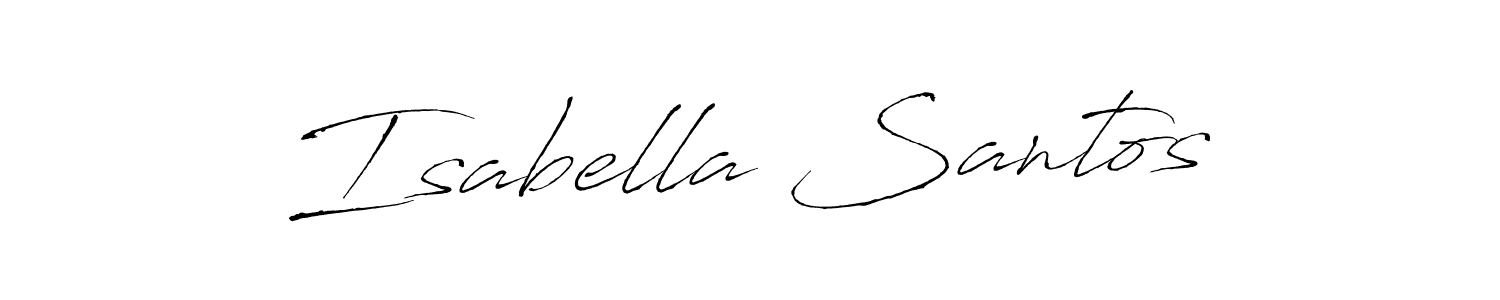 Make a beautiful signature design for name Isabella Santos. Use this online signature maker to create a handwritten signature for free. Isabella Santos signature style 6 images and pictures png