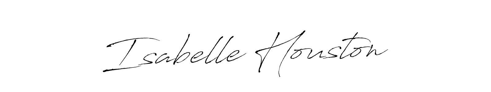 Isabelle Houston stylish signature style. Best Handwritten Sign (Antro_Vectra) for my name. Handwritten Signature Collection Ideas for my name Isabelle Houston. Isabelle Houston signature style 6 images and pictures png