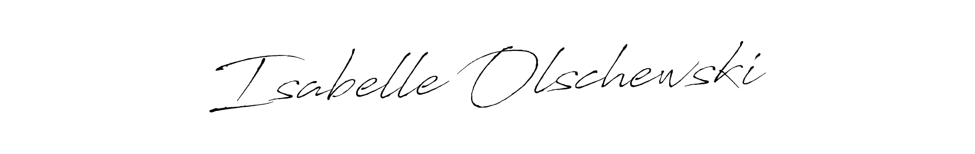 Design your own signature with our free online signature maker. With this signature software, you can create a handwritten (Antro_Vectra) signature for name Isabelle Olschewski. Isabelle Olschewski signature style 6 images and pictures png