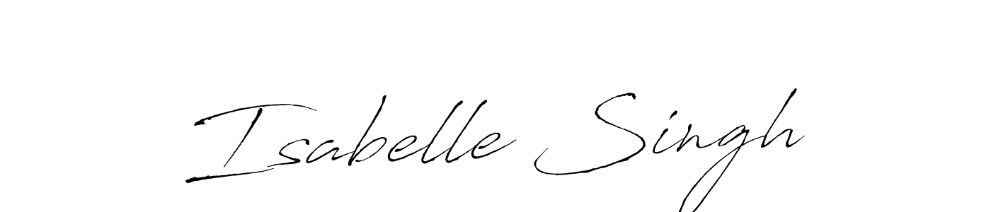 Design your own signature with our free online signature maker. With this signature software, you can create a handwritten (Antro_Vectra) signature for name Isabelle Singh. Isabelle Singh signature style 6 images and pictures png