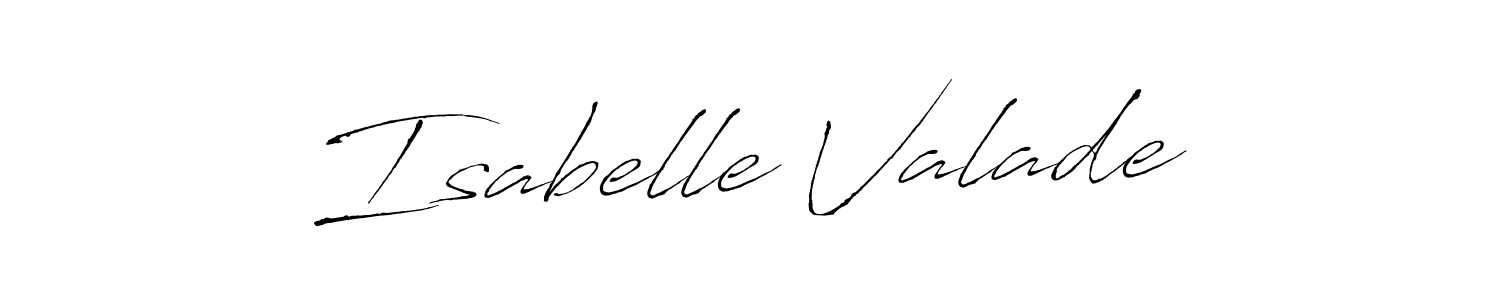 Create a beautiful signature design for name Isabelle Valade. With this signature (Antro_Vectra) fonts, you can make a handwritten signature for free. Isabelle Valade signature style 6 images and pictures png