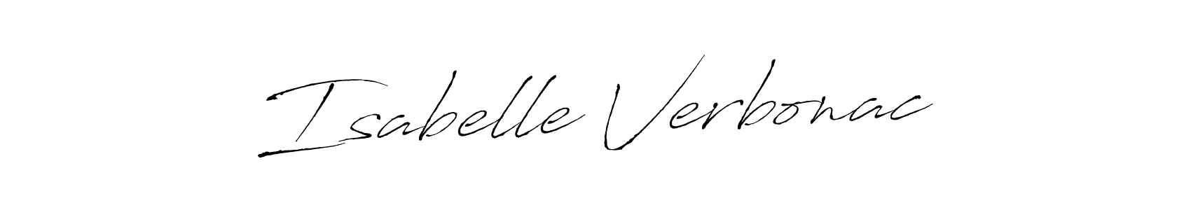 Use a signature maker to create a handwritten signature online. With this signature software, you can design (Antro_Vectra) your own signature for name Isabelle Verbonac. Isabelle Verbonac signature style 6 images and pictures png