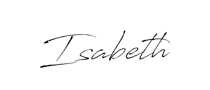 You should practise on your own different ways (Antro_Vectra) to write your name (Isabeth) in signature. don't let someone else do it for you. Isabeth signature style 6 images and pictures png