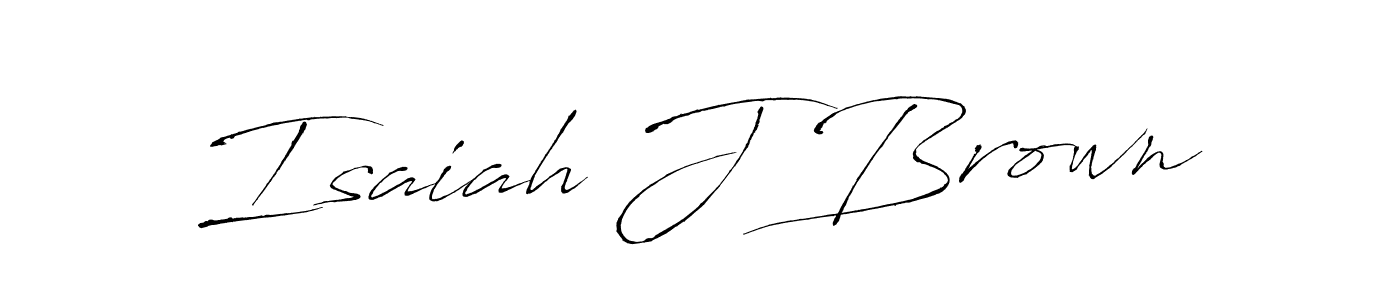 Isaiah J Brown stylish signature style. Best Handwritten Sign (Antro_Vectra) for my name. Handwritten Signature Collection Ideas for my name Isaiah J Brown. Isaiah J Brown signature style 6 images and pictures png