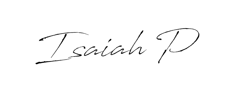 How to make Isaiah P signature? Antro_Vectra is a professional autograph style. Create handwritten signature for Isaiah P name. Isaiah P signature style 6 images and pictures png