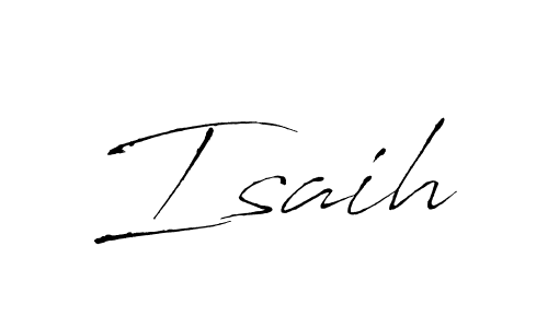 Design your own signature with our free online signature maker. With this signature software, you can create a handwritten (Antro_Vectra) signature for name Isaih. Isaih signature style 6 images and pictures png