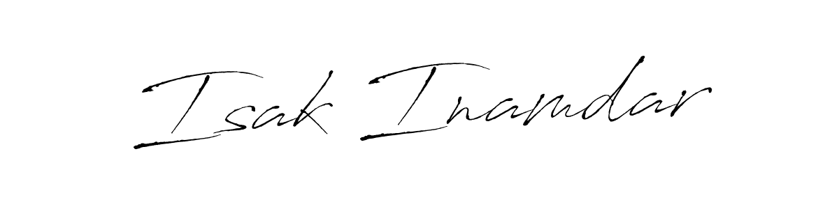 This is the best signature style for the Isak Inamdar name. Also you like these signature font (Antro_Vectra). Mix name signature. Isak Inamdar signature style 6 images and pictures png
