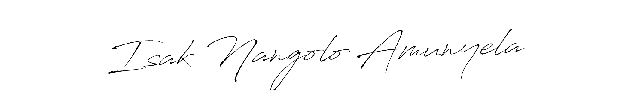 Here are the top 10 professional signature styles for the name Isak Nangolo Amunyela. These are the best autograph styles you can use for your name. Isak Nangolo Amunyela signature style 6 images and pictures png