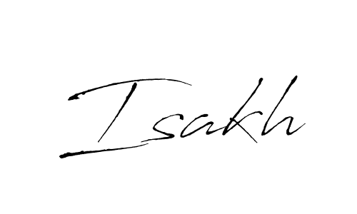 Create a beautiful signature design for name Isakh. With this signature (Antro_Vectra) fonts, you can make a handwritten signature for free. Isakh signature style 6 images and pictures png
