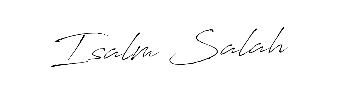 Make a beautiful signature design for name Isalm Salah. Use this online signature maker to create a handwritten signature for free. Isalm Salah signature style 6 images and pictures png