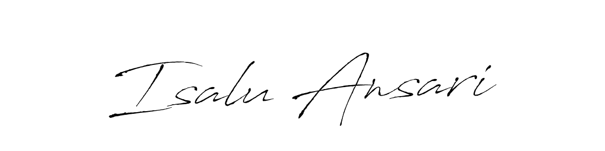 Also we have Isalu Ansari name is the best signature style. Create professional handwritten signature collection using Antro_Vectra autograph style. Isalu Ansari signature style 6 images and pictures png