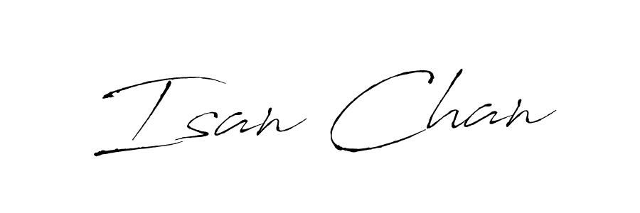 How to make Isan Chan signature? Antro_Vectra is a professional autograph style. Create handwritten signature for Isan Chan name. Isan Chan signature style 6 images and pictures png