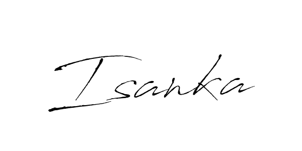 This is the best signature style for the Isanka name. Also you like these signature font (Antro_Vectra). Mix name signature. Isanka signature style 6 images and pictures png