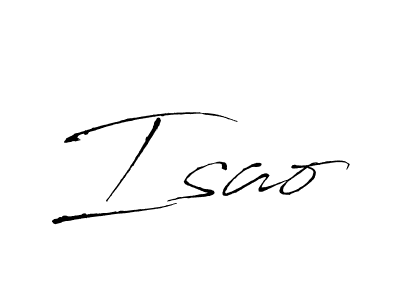 How to make Isao signature? Antro_Vectra is a professional autograph style. Create handwritten signature for Isao name. Isao signature style 6 images and pictures png