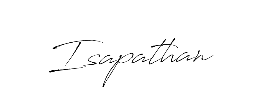 Design your own signature with our free online signature maker. With this signature software, you can create a handwritten (Antro_Vectra) signature for name Isapathan. Isapathan signature style 6 images and pictures png