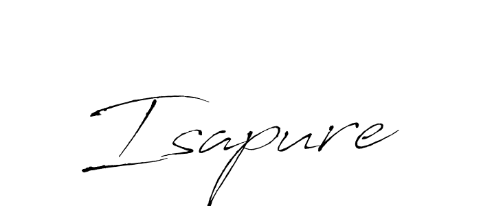 How to make Isapure name signature. Use Antro_Vectra style for creating short signs online. This is the latest handwritten sign. Isapure signature style 6 images and pictures png