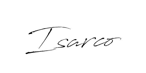 How to make Isarco signature? Antro_Vectra is a professional autograph style. Create handwritten signature for Isarco name. Isarco signature style 6 images and pictures png