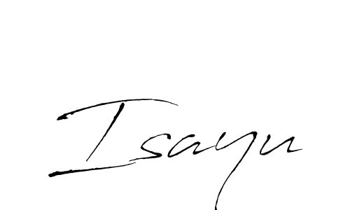 Design your own signature with our free online signature maker. With this signature software, you can create a handwritten (Antro_Vectra) signature for name Isayu. Isayu signature style 6 images and pictures png