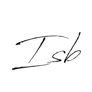 Design your own signature with our free online signature maker. With this signature software, you can create a handwritten (Antro_Vectra) signature for name Isb. Isb signature style 6 images and pictures png