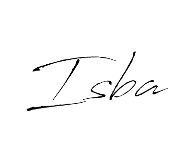 The best way (Antro_Vectra) to make a short signature is to pick only two or three words in your name. The name Isba include a total of six letters. For converting this name. Isba signature style 6 images and pictures png