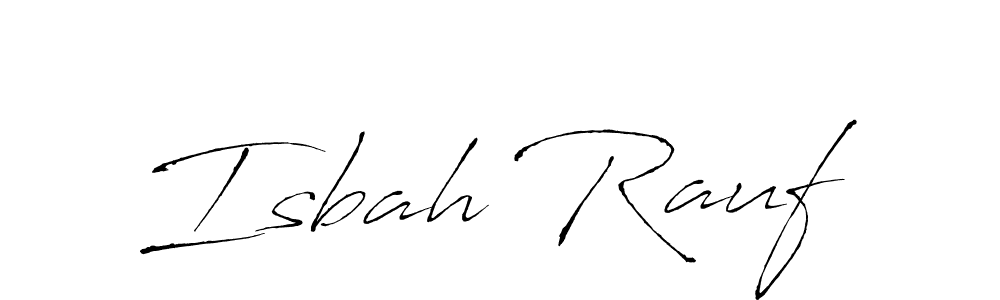 You should practise on your own different ways (Antro_Vectra) to write your name (Isbah Rauf) in signature. don't let someone else do it for you. Isbah Rauf signature style 6 images and pictures png