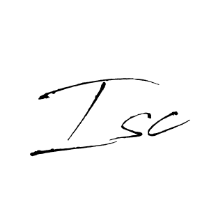 How to make Isc name signature. Use Antro_Vectra style for creating short signs online. This is the latest handwritten sign. Isc signature style 6 images and pictures png