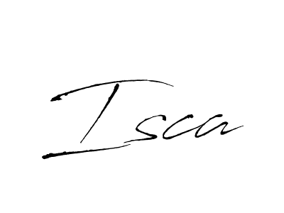 Create a beautiful signature design for name Isca. With this signature (Antro_Vectra) fonts, you can make a handwritten signature for free. Isca signature style 6 images and pictures png