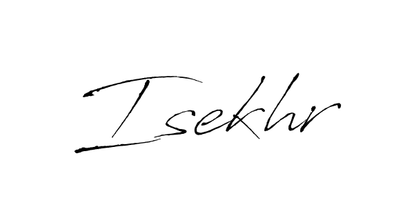 You should practise on your own different ways (Antro_Vectra) to write your name (Isekhr) in signature. don't let someone else do it for you. Isekhr signature style 6 images and pictures png