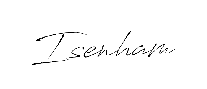 Isenham stylish signature style. Best Handwritten Sign (Antro_Vectra) for my name. Handwritten Signature Collection Ideas for my name Isenham. Isenham signature style 6 images and pictures png