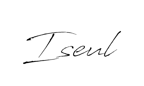 Iseul stylish signature style. Best Handwritten Sign (Antro_Vectra) for my name. Handwritten Signature Collection Ideas for my name Iseul. Iseul signature style 6 images and pictures png