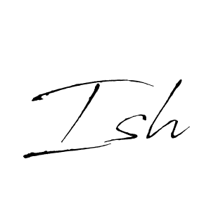 You should practise on your own different ways (Antro_Vectra) to write your name (Ish) in signature. don't let someone else do it for you. Ish signature style 6 images and pictures png