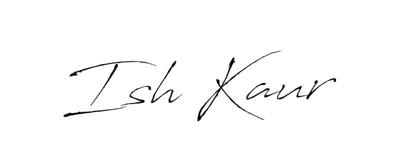 Similarly Antro_Vectra is the best handwritten signature design. Signature creator online .You can use it as an online autograph creator for name Ish Kaur. Ish Kaur signature style 6 images and pictures png