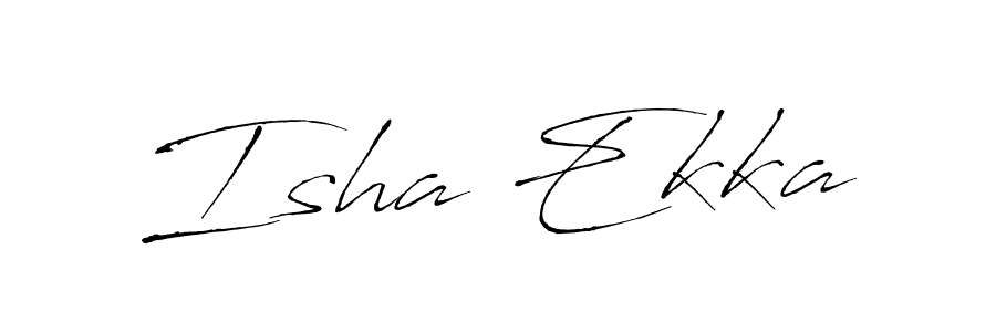 Make a beautiful signature design for name Isha Ekka. With this signature (Antro_Vectra) style, you can create a handwritten signature for free. Isha Ekka signature style 6 images and pictures png