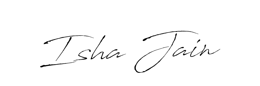 You should practise on your own different ways (Antro_Vectra) to write your name (Isha Jain) in signature. don't let someone else do it for you. Isha Jain signature style 6 images and pictures png