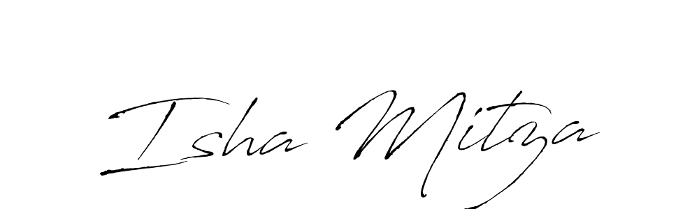 The best way (Antro_Vectra) to make a short signature is to pick only two or three words in your name. The name Isha Mitza include a total of six letters. For converting this name. Isha Mitza signature style 6 images and pictures png