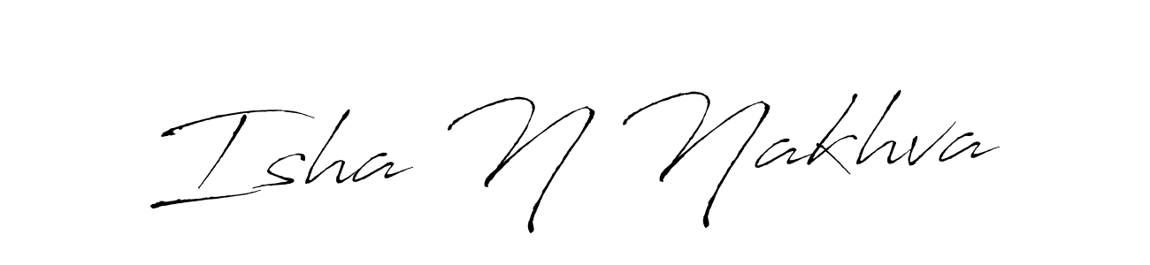 Similarly Antro_Vectra is the best handwritten signature design. Signature creator online .You can use it as an online autograph creator for name Isha N Nakhva. Isha N Nakhva signature style 6 images and pictures png