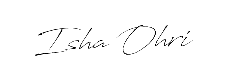 You should practise on your own different ways (Antro_Vectra) to write your name (Isha Ohri) in signature. don't let someone else do it for you. Isha Ohri signature style 6 images and pictures png