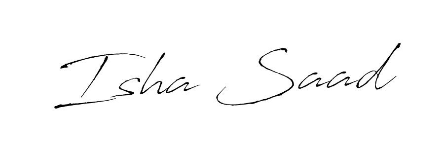 You can use this online signature creator to create a handwritten signature for the name Isha Saad. This is the best online autograph maker. Isha Saad signature style 6 images and pictures png