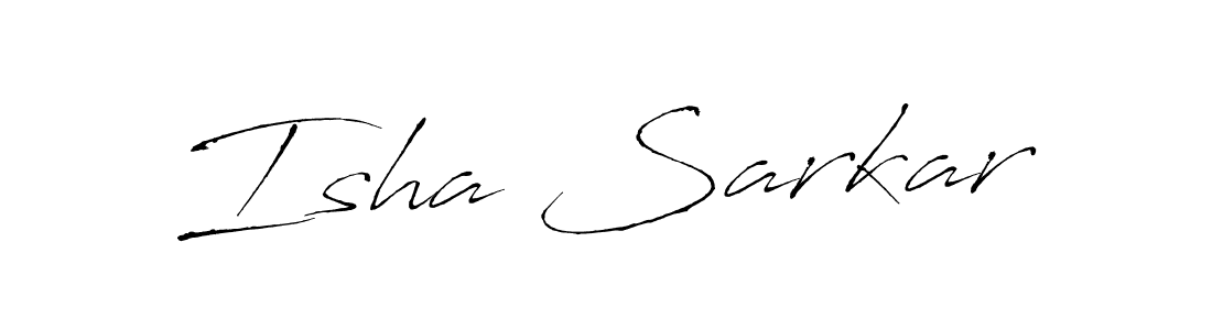 Design your own signature with our free online signature maker. With this signature software, you can create a handwritten (Antro_Vectra) signature for name Isha Sarkar. Isha Sarkar signature style 6 images and pictures png