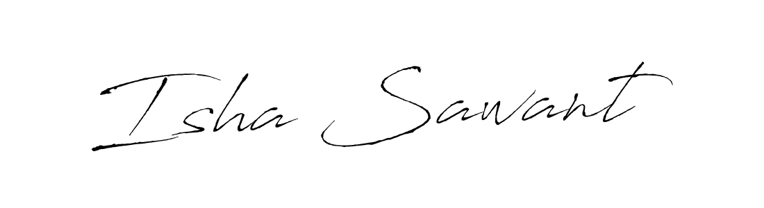 How to make Isha Sawant name signature. Use Antro_Vectra style for creating short signs online. This is the latest handwritten sign. Isha Sawant signature style 6 images and pictures png