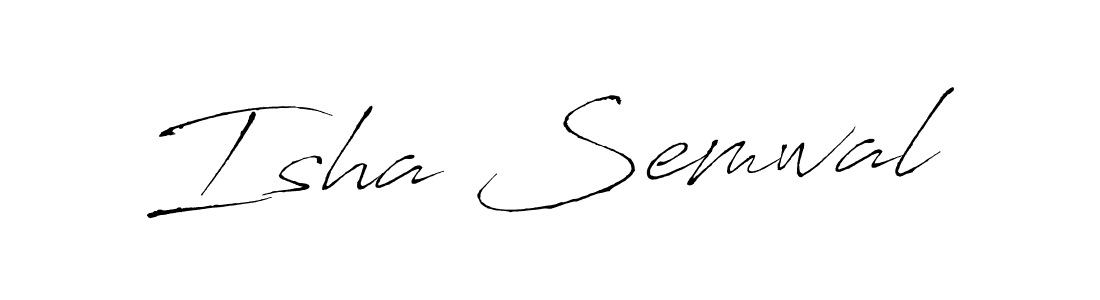 This is the best signature style for the Isha Semwal name. Also you like these signature font (Antro_Vectra). Mix name signature. Isha Semwal signature style 6 images and pictures png