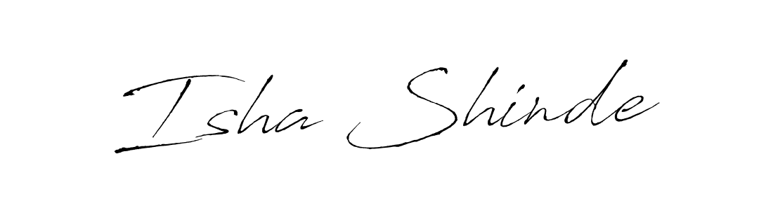 Make a beautiful signature design for name Isha Shinde. With this signature (Antro_Vectra) style, you can create a handwritten signature for free. Isha Shinde signature style 6 images and pictures png