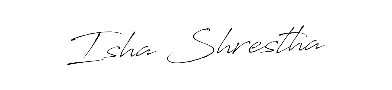 Also we have Isha Shrestha name is the best signature style. Create professional handwritten signature collection using Antro_Vectra autograph style. Isha Shrestha signature style 6 images and pictures png