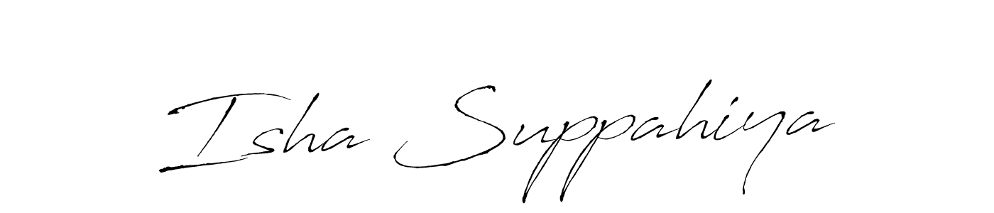 Isha Suppahiya stylish signature style. Best Handwritten Sign (Antro_Vectra) for my name. Handwritten Signature Collection Ideas for my name Isha Suppahiya. Isha Suppahiya signature style 6 images and pictures png