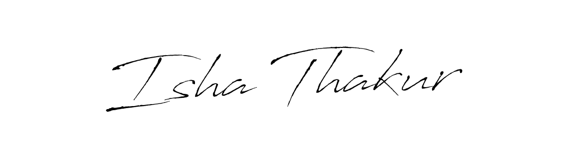 Make a beautiful signature design for name Isha Thakur. Use this online signature maker to create a handwritten signature for free. Isha Thakur signature style 6 images and pictures png
