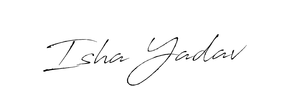 Also we have Isha Yadav name is the best signature style. Create professional handwritten signature collection using Antro_Vectra autograph style. Isha Yadav signature style 6 images and pictures png