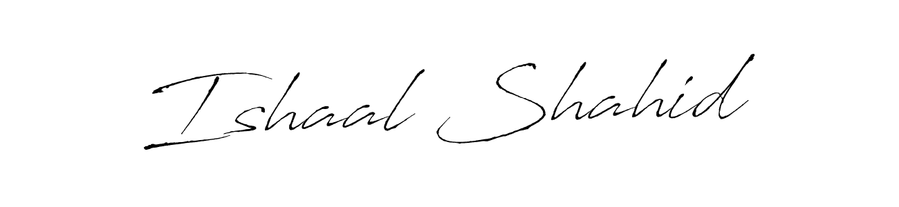 Create a beautiful signature design for name Ishaal Shahid. With this signature (Antro_Vectra) fonts, you can make a handwritten signature for free. Ishaal Shahid signature style 6 images and pictures png